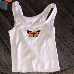 Brandy Melville butterfly tank